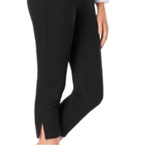 NWT DLG Black Slacks With Ankle Slits Size 16 Petite